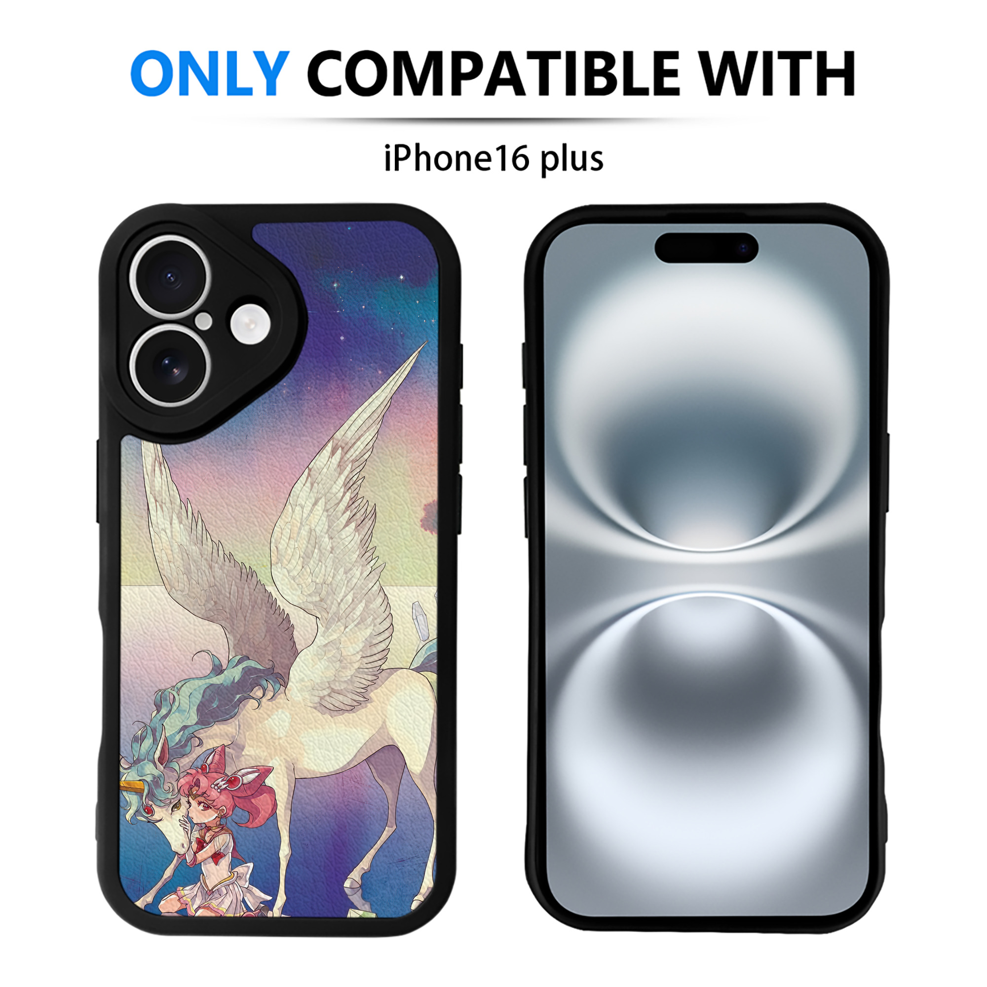 （画像用） 美少女戦士セーラームーン Sailor Moon 【iPhone 16シリーズ対応】シリコンスマホケース（レザー調） 材質：シリコン